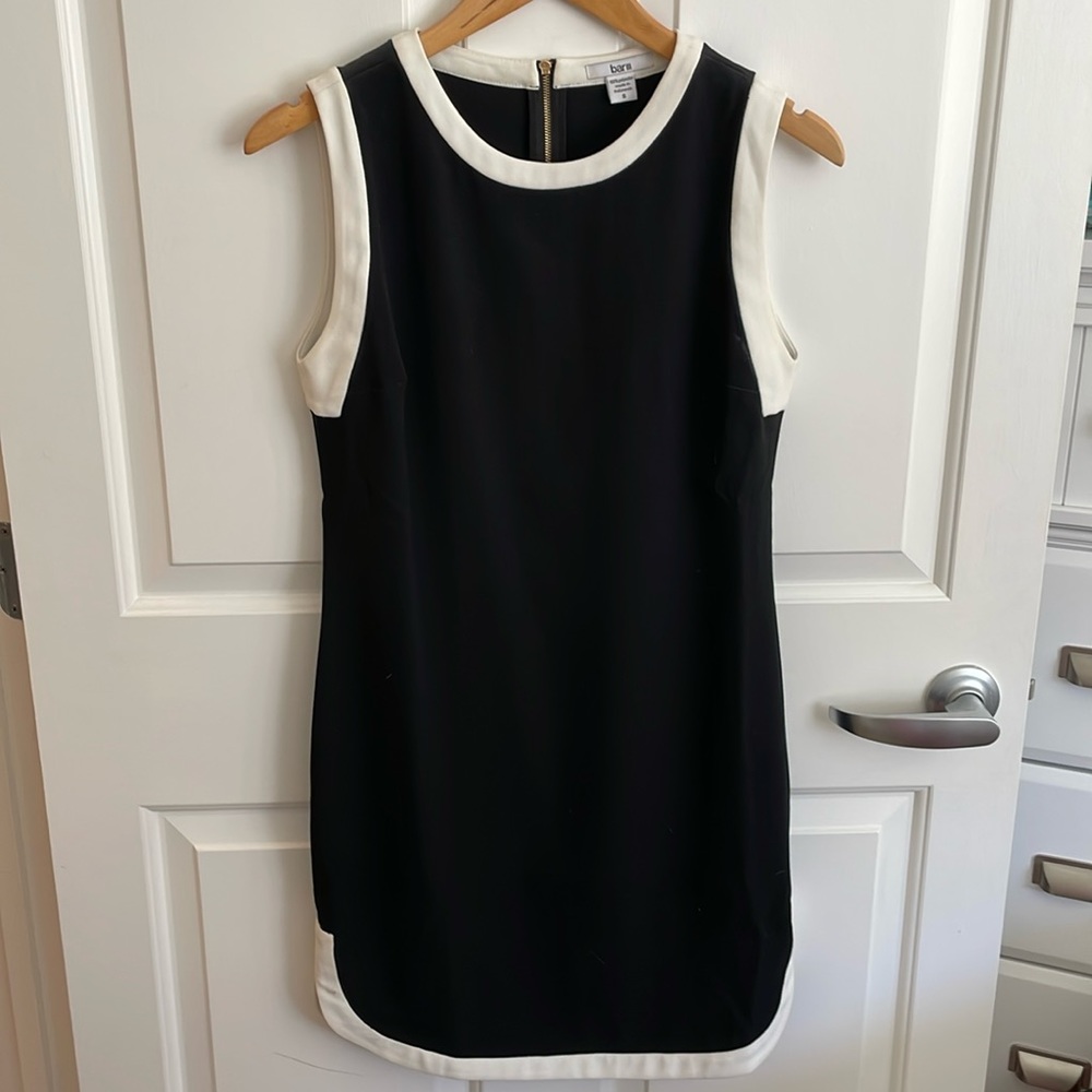Bar III black & white dress, size small